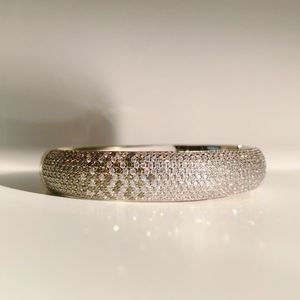 Henri Bendel rhinestone encrusted ombre bangle.